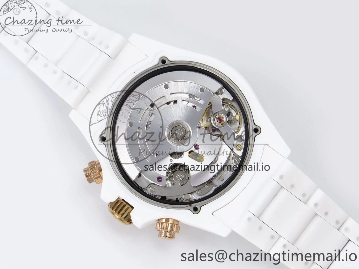 1228 Daytona AET White Ceramic Case and Bracelet Pink Dial N6F Best Edition SA Unisex 1196